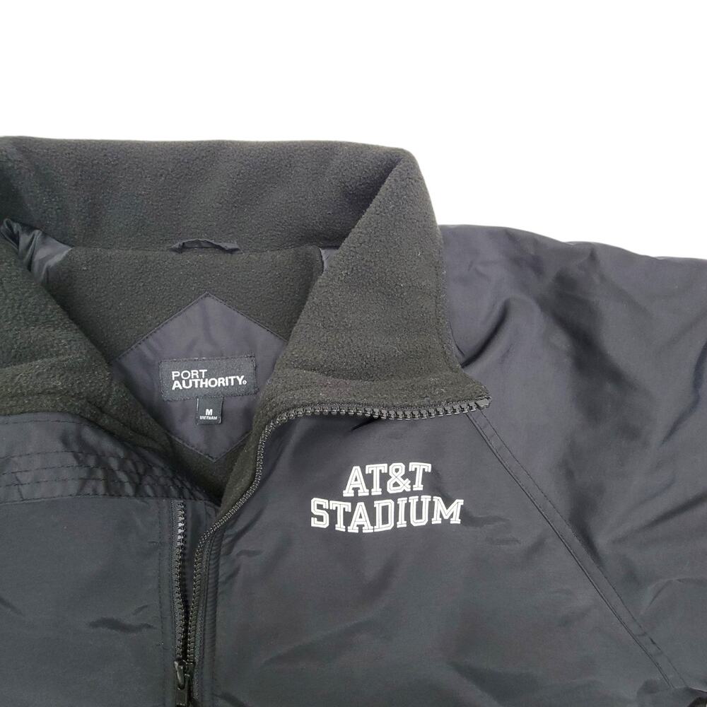 Port Authority AT&T Stadium Event Staff Challenger Jacket Mens M Black Fleece